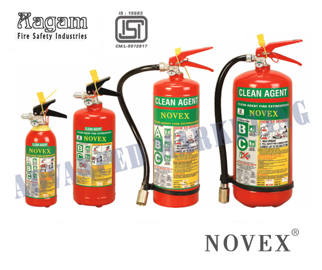 Fire Safety Clean Agent Fire Extinguisher 2Kg, 4Kg,  6Kg, 9Kg. Manufacturers