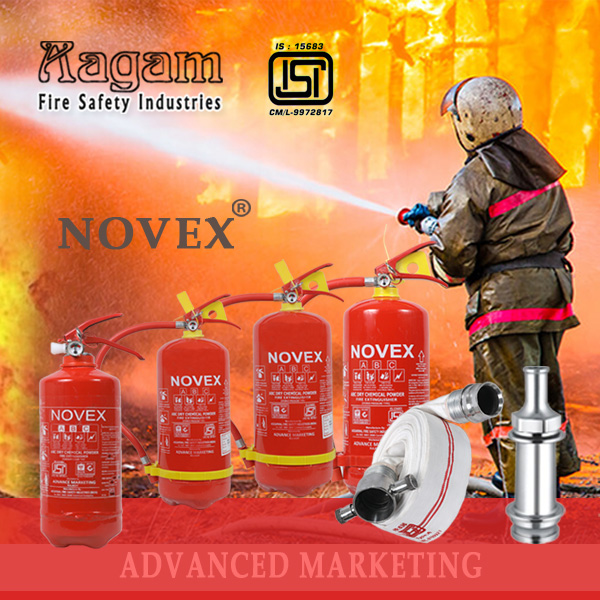 Aagam Fire Safety Industries Novex Brand Fire Extinguisher system Rajkot